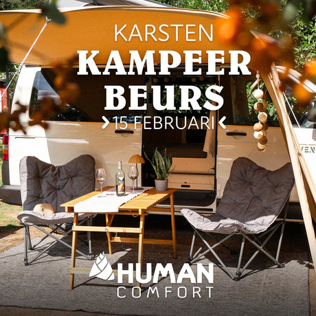 Human Comfort aanwezig op de Kampeerbeurs bij Karsten Travelstore