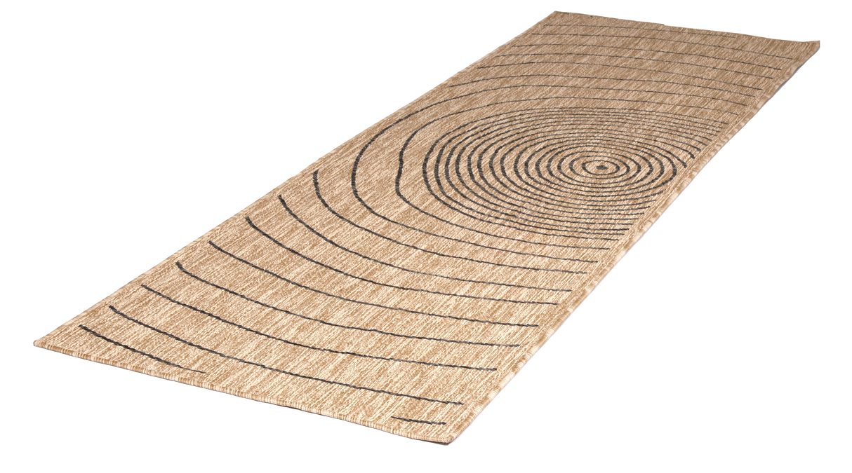 Luxury Outdoor Runner Kino Brown Pp 80 x 230 cm