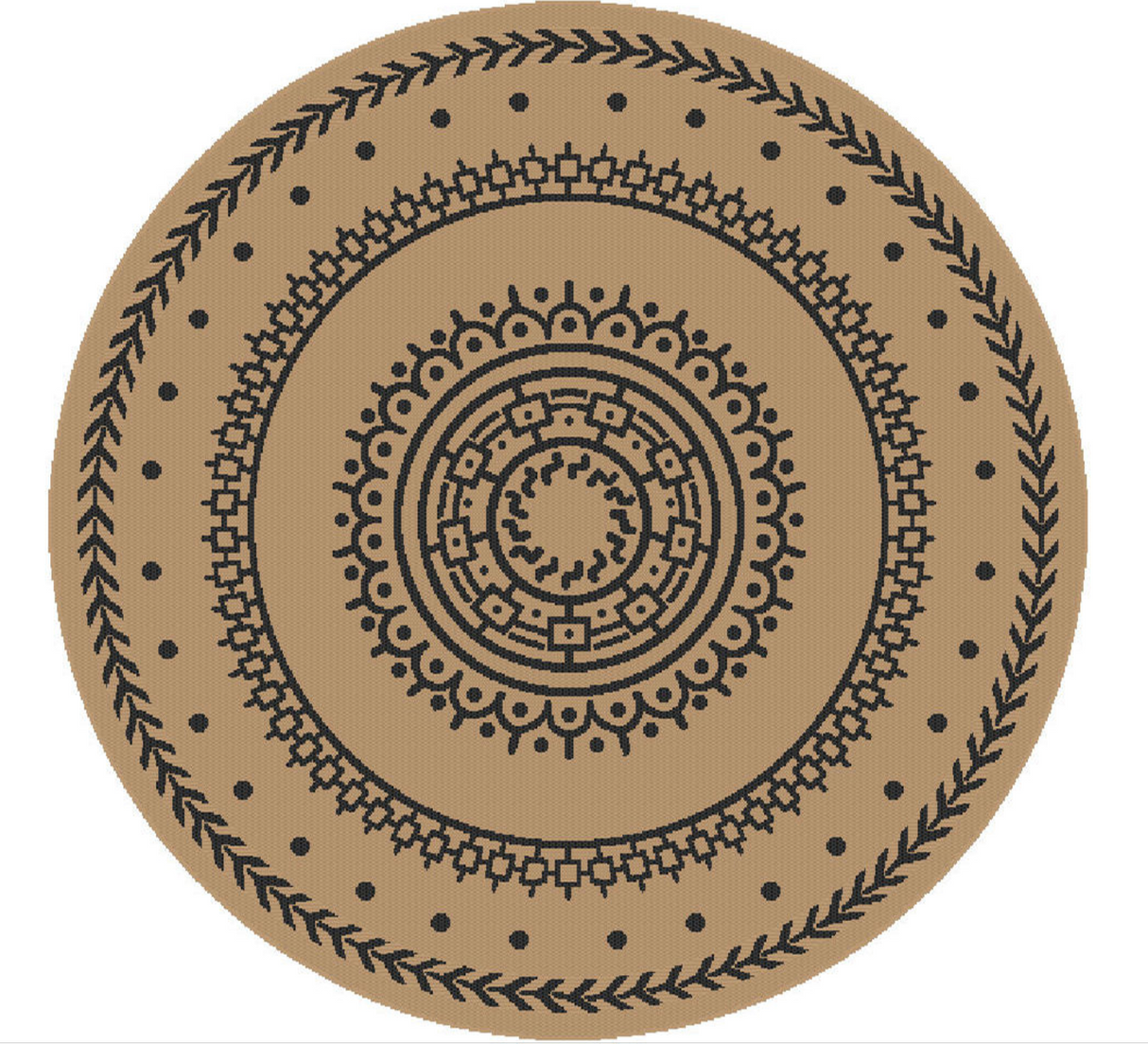 Luxe Outdoor Carpet Rond