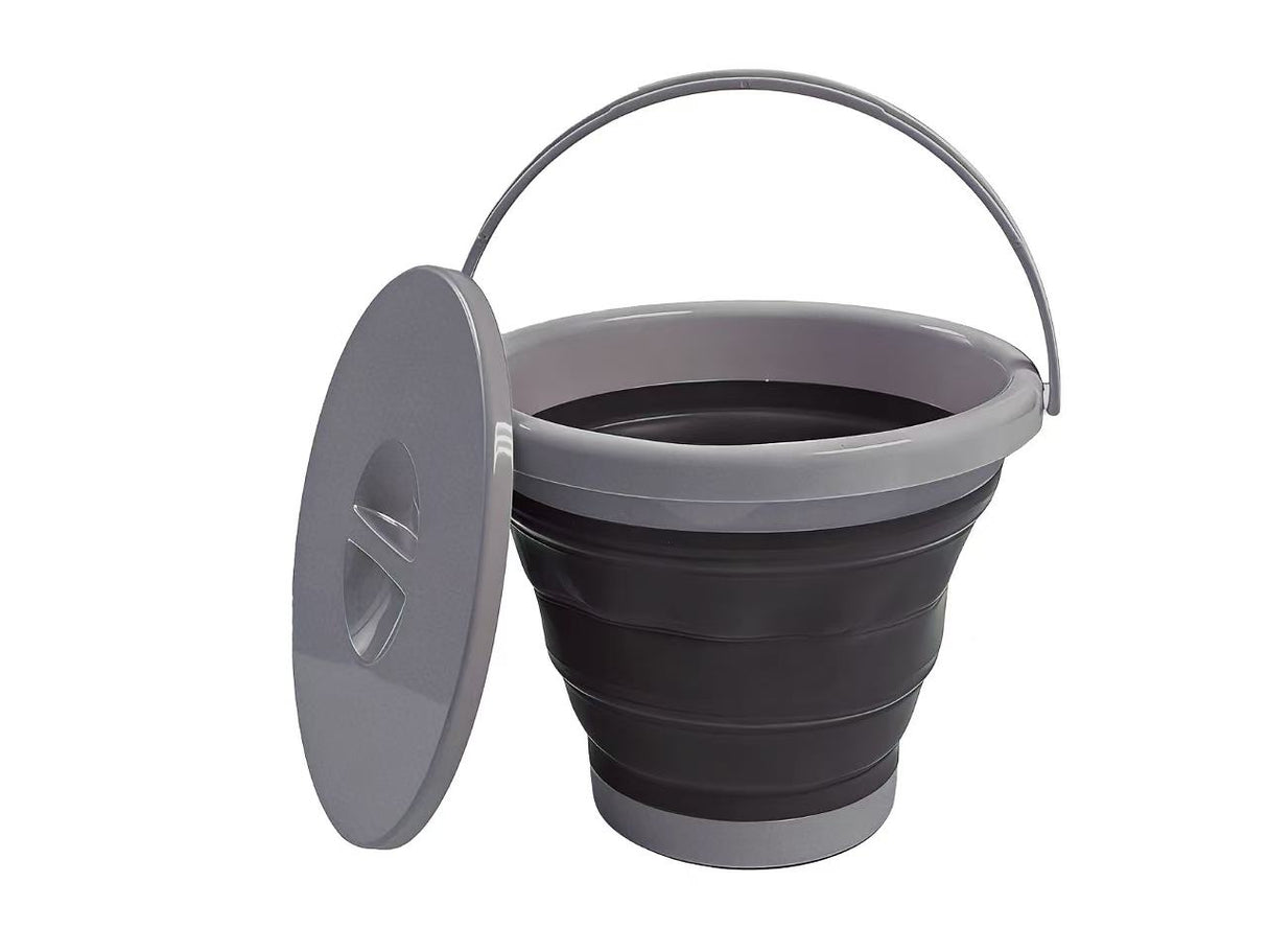10L Collapsible Folding Bucket with lid