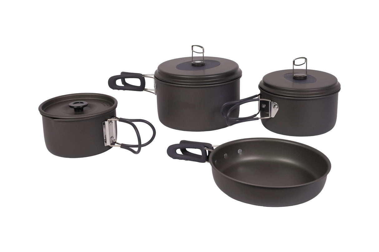 Anodized pan set, 4 pieces, XL