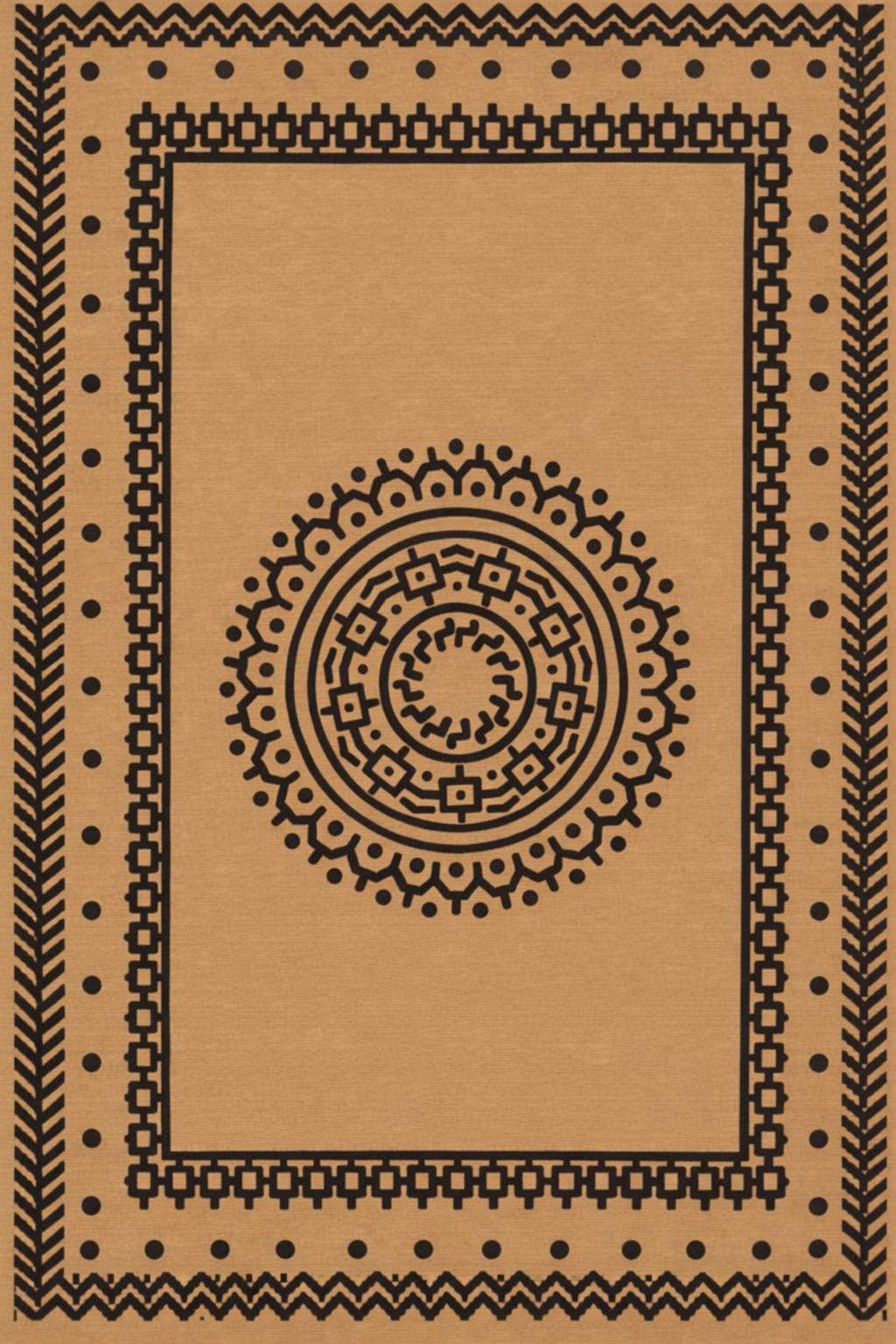 Luxury Outdoor Carpet Juto Brown PP 80x230 cm